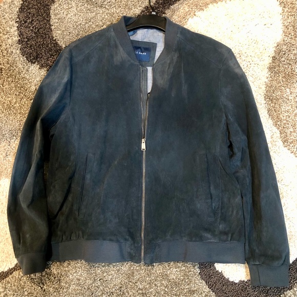 Extra large Cole Haan Navy authentic suede jacket
